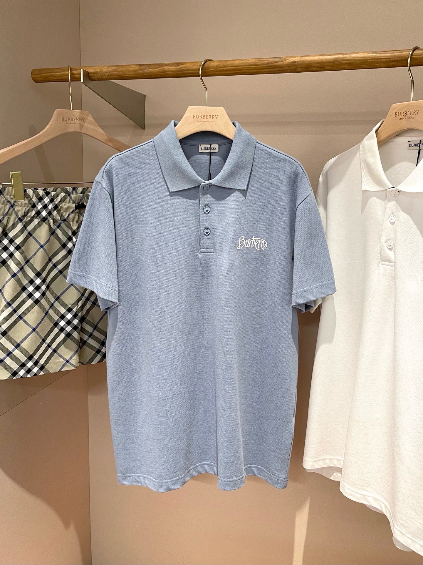 Light Blue and Black Polo - FashionHype.xyz