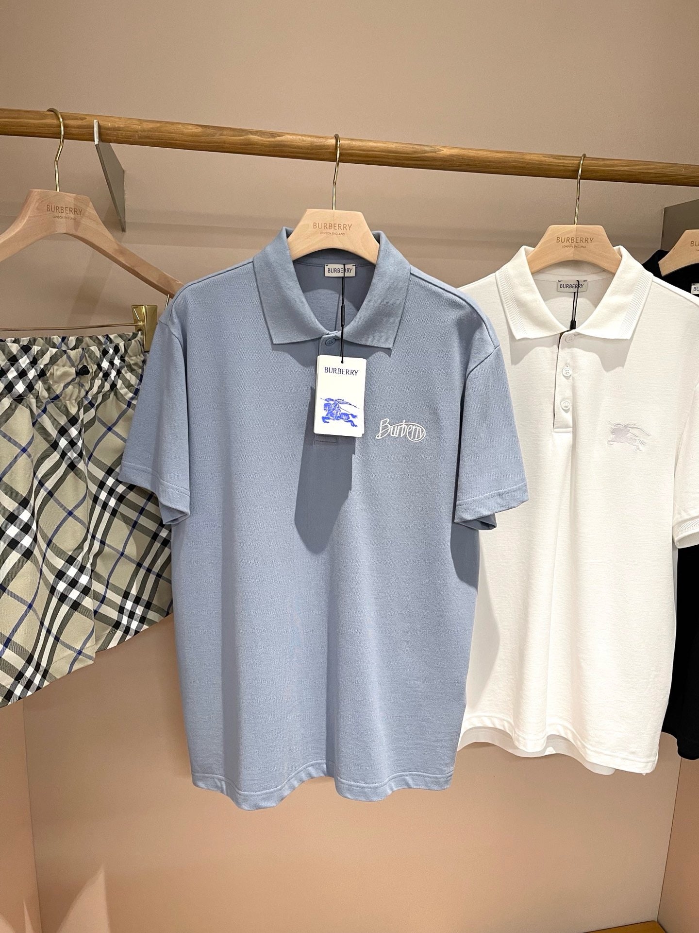 Light Blue and Black Polo - FashionHype.xyz
