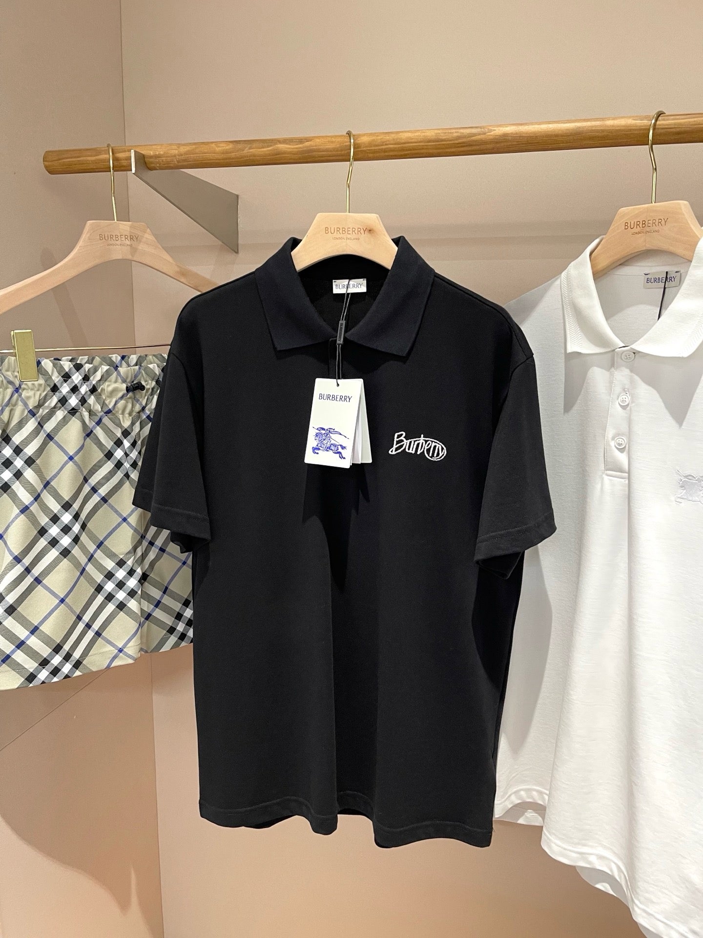 Light Blue and Black Polo - FashionHype.xyz