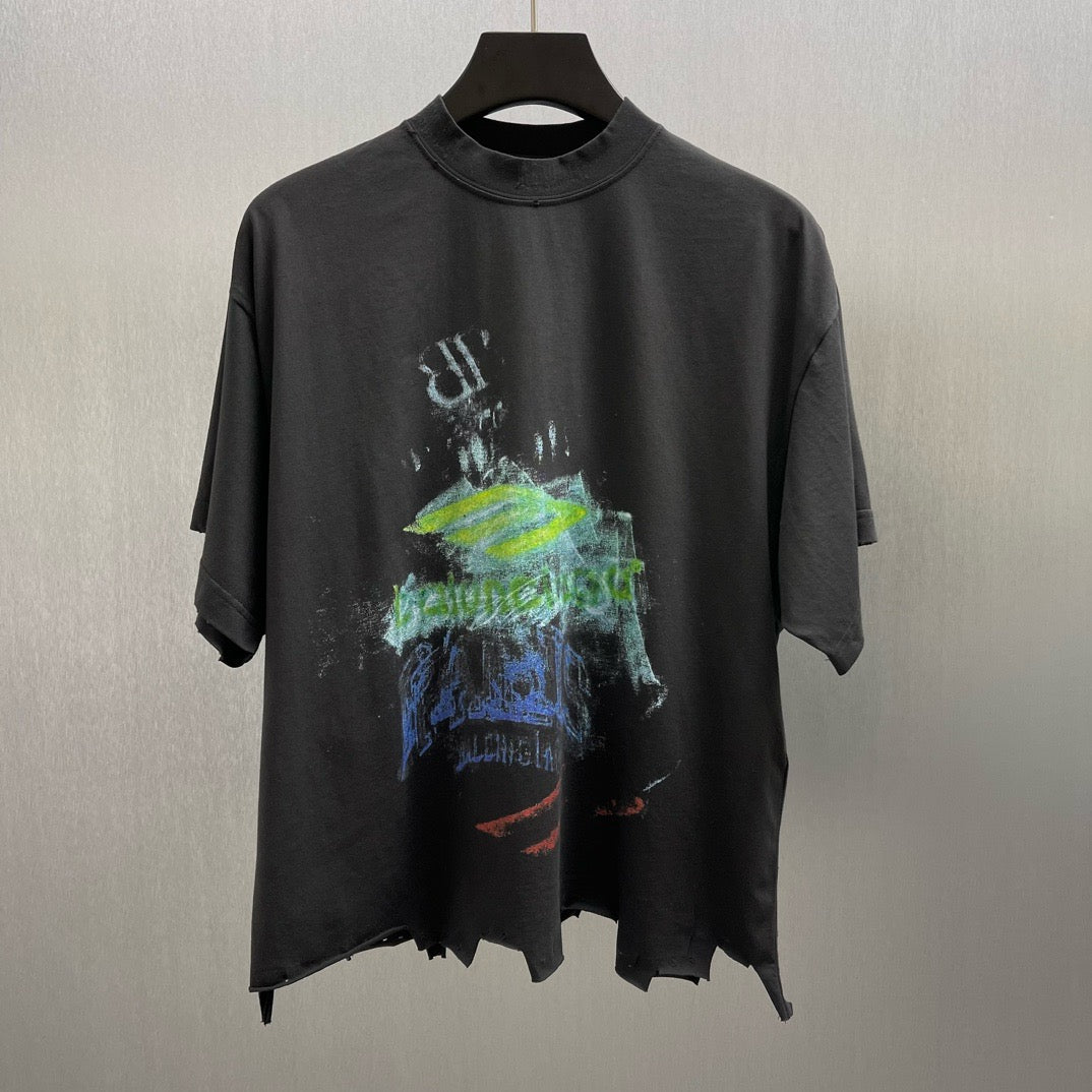 Black and Light Green T-Shirt - FashionHype.xyz