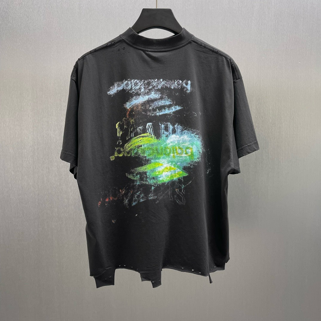 Black and Light Green T-Shirt - FashionHype.xyz