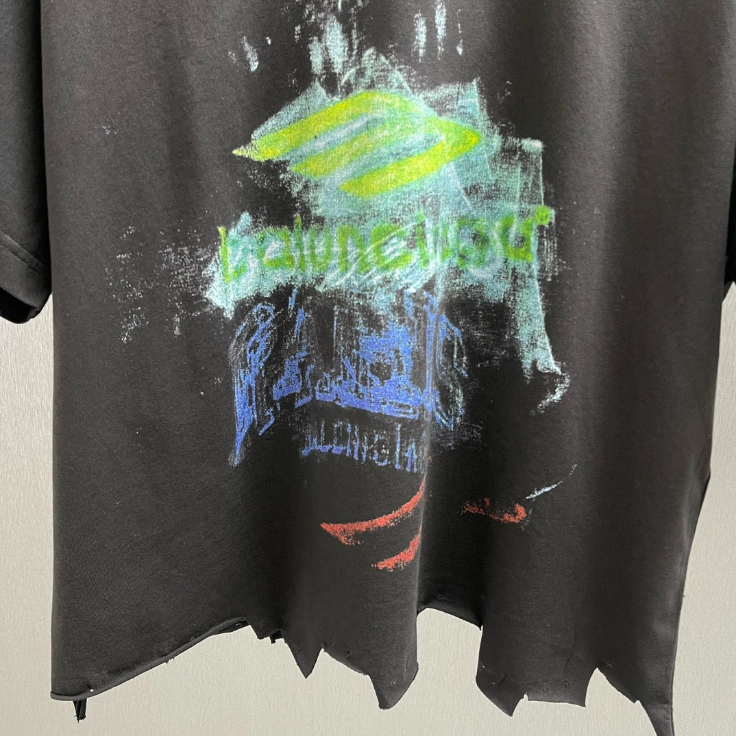 Black and Light Green T-Shirt - FashionHype.xyz