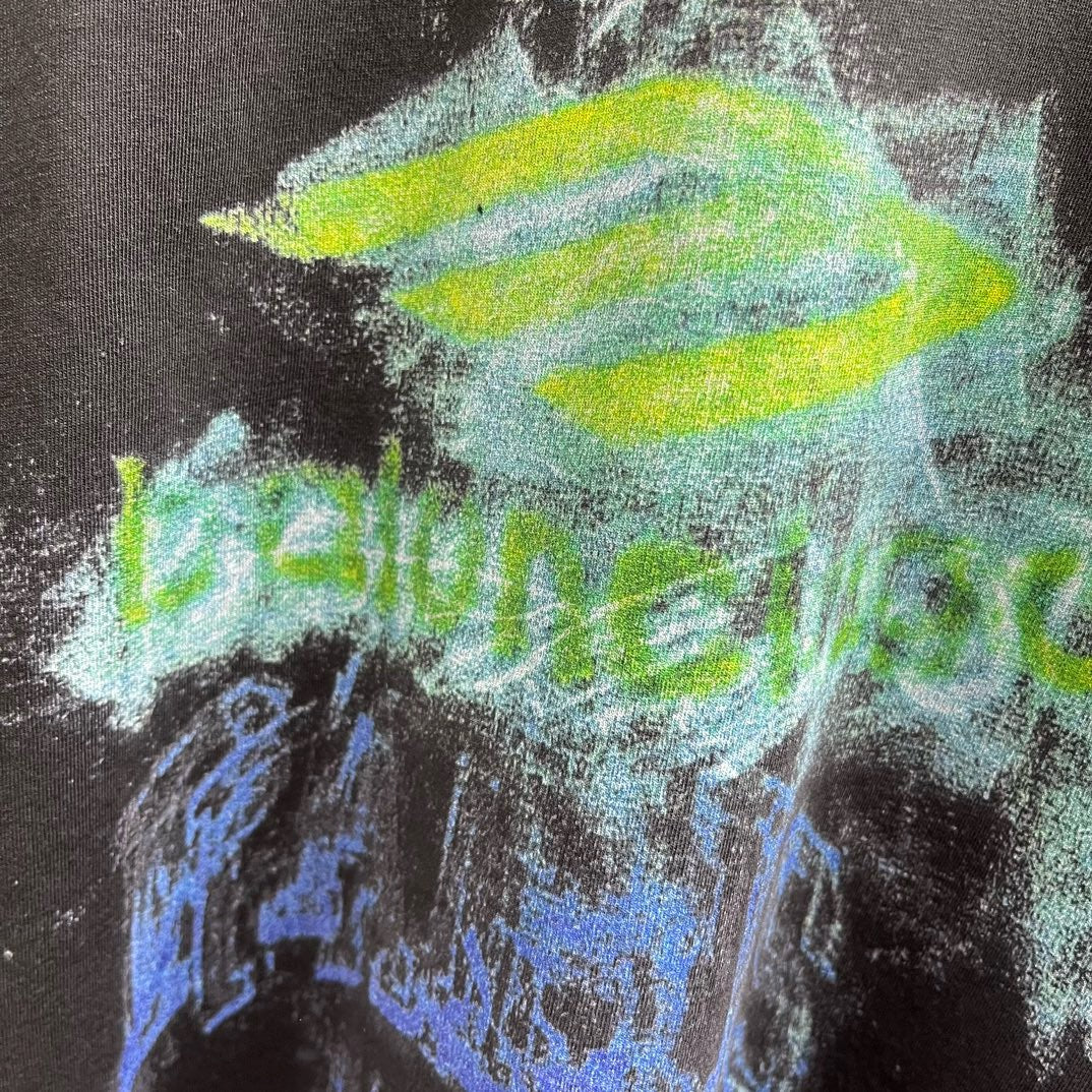 Black and Light Green T-Shirt - FashionHype.xyz