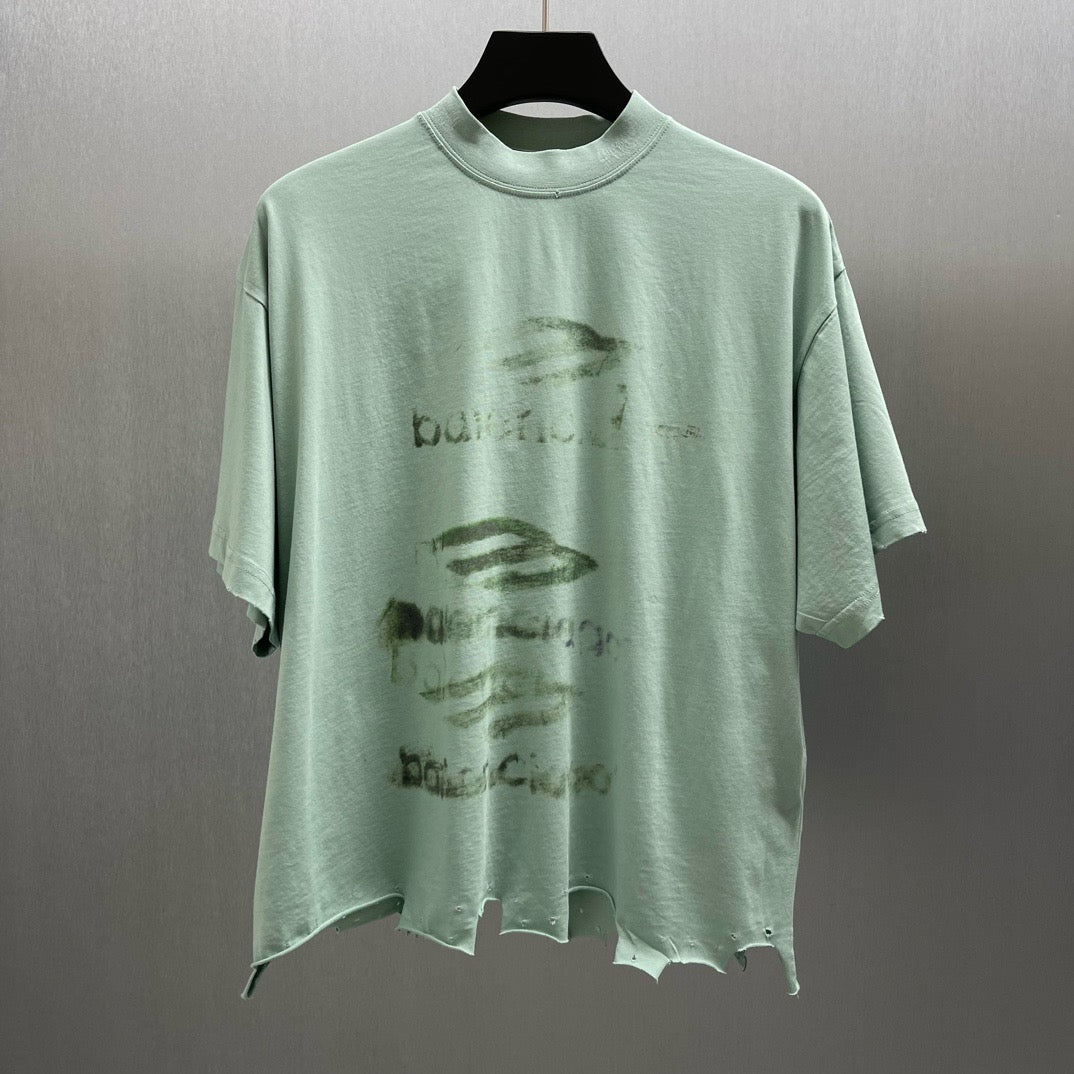 Black and Light Green T-Shirt - FashionHype.xyz
