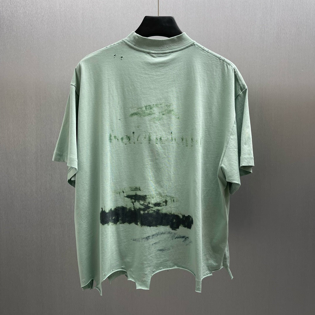 Black and Light Green T-Shirt - FashionHype.xyz