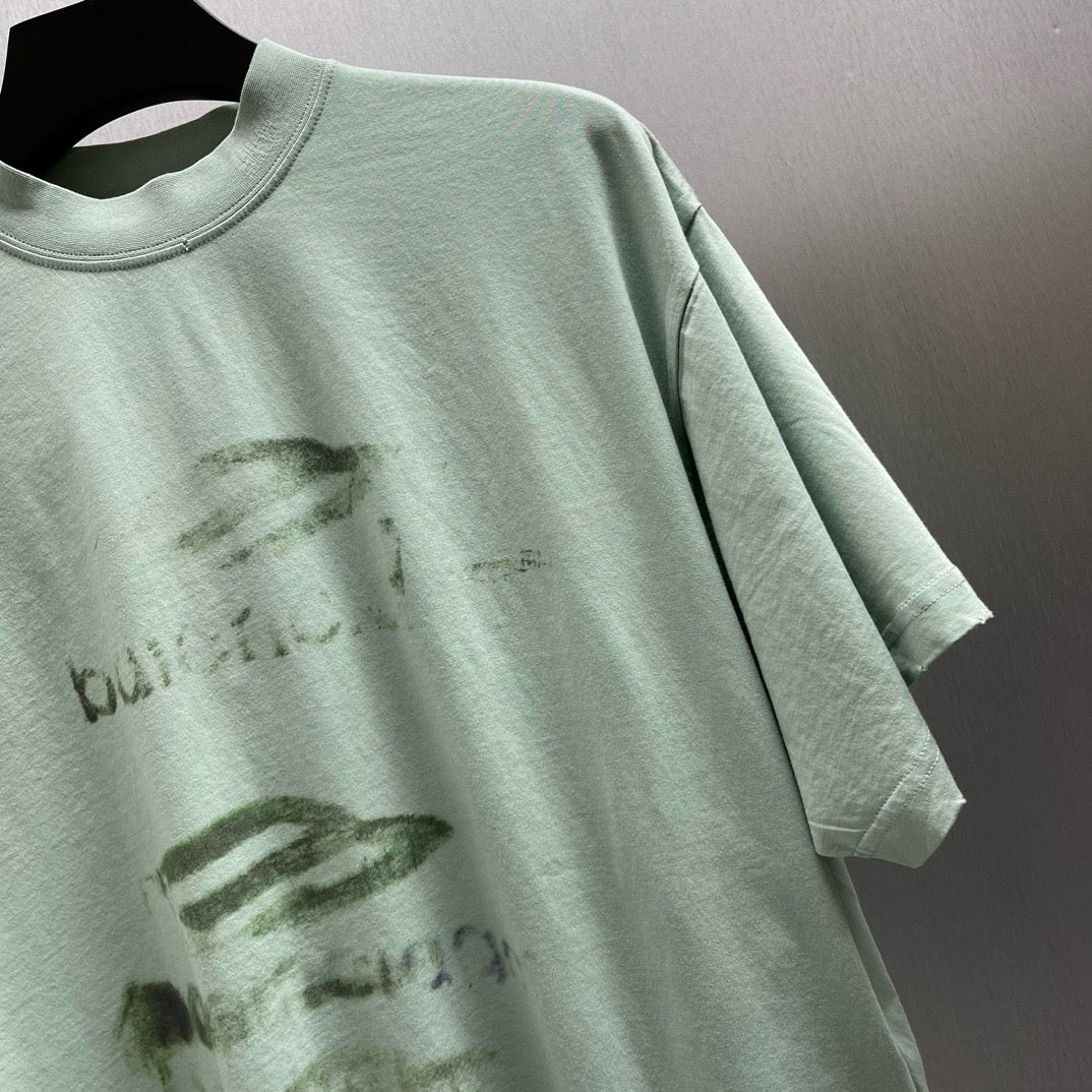 Black and Light Green T-Shirt - FashionHype.xyz