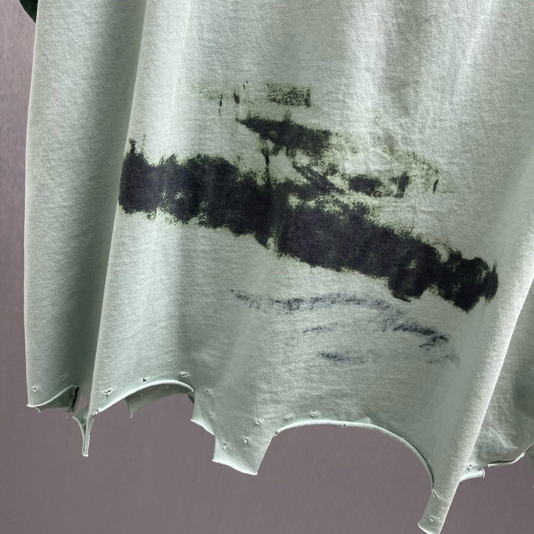 Black and Light Green T-Shirt - FashionHype.xyz