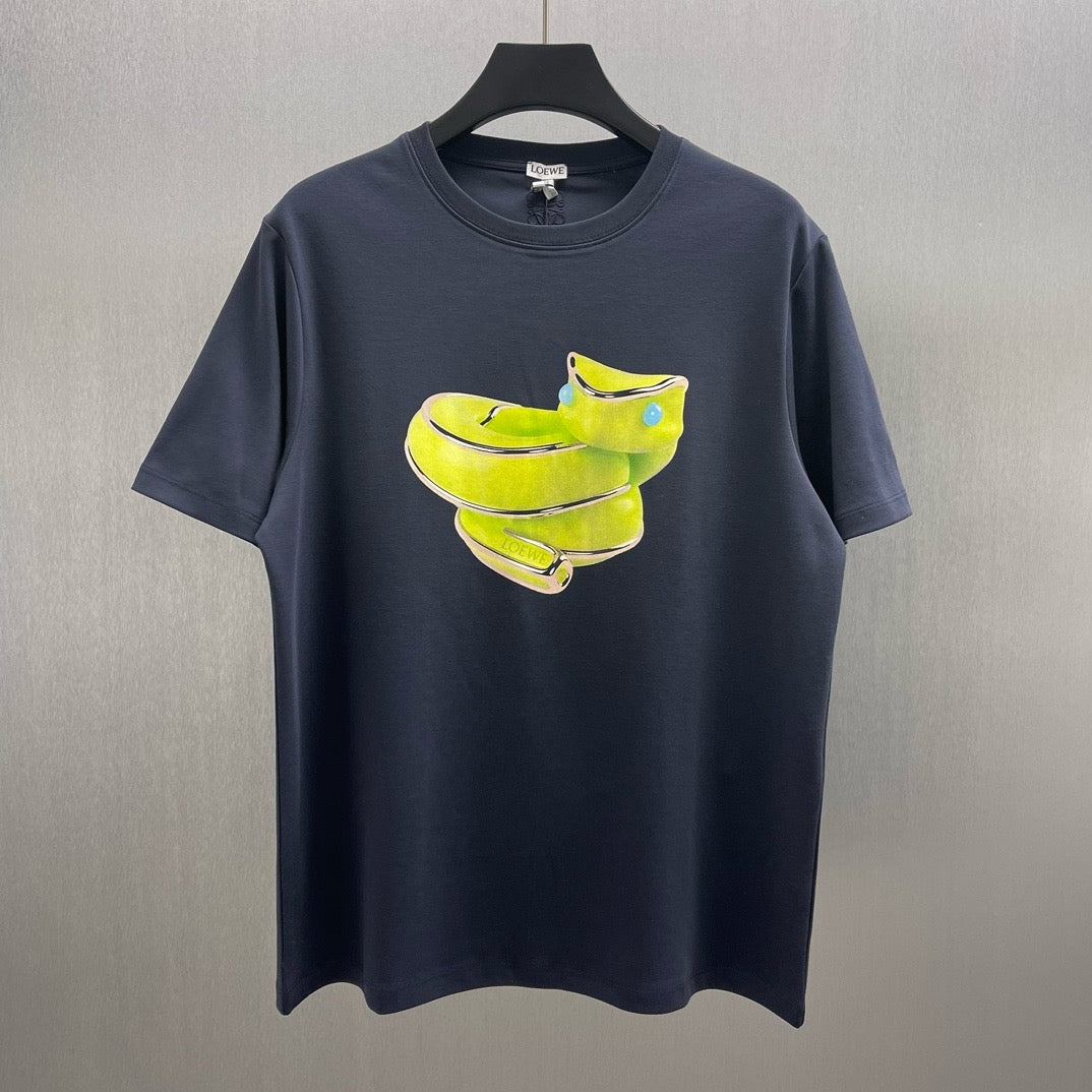 Blau-weißes T-Shirt