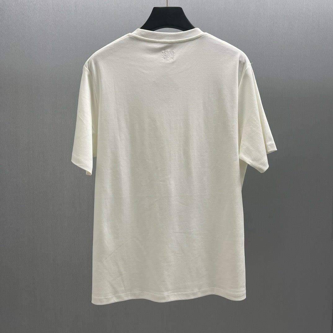 Blau-weißes T-Shirt