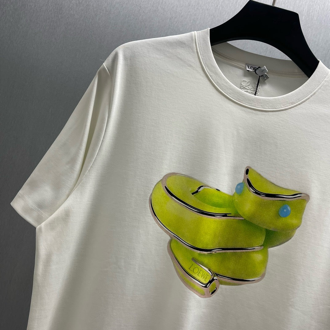 Blau-weißes T-Shirt
