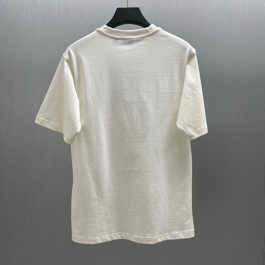 Grün-weißes T-Shirt