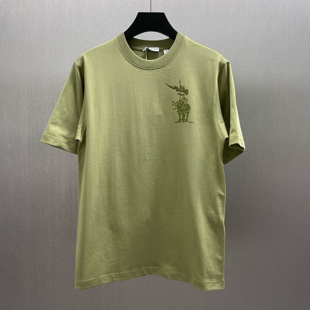 Grün-weißes T-Shirt