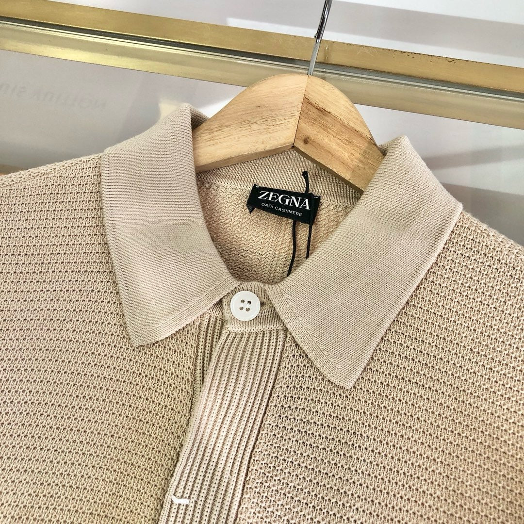Jersey in Weiß und Apricot