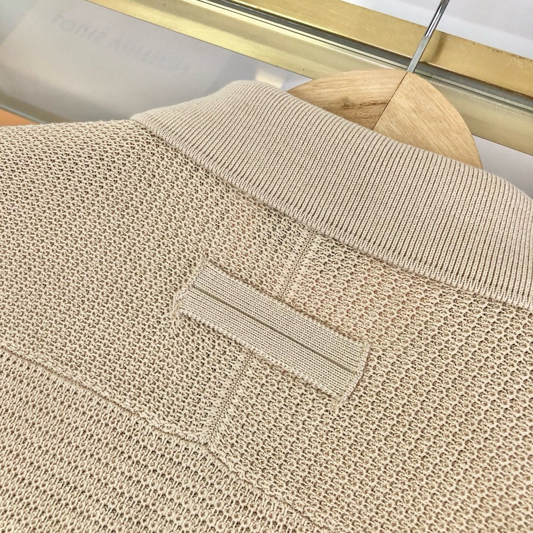 Jersey in Weiß und Apricot