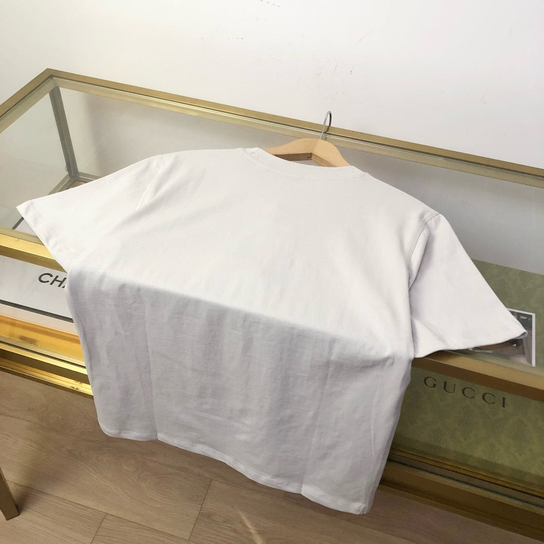 White and Black T-Shirt - FashionHype.xyz