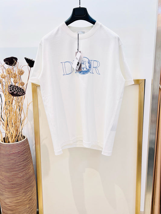 White and Light Green T-Shirt