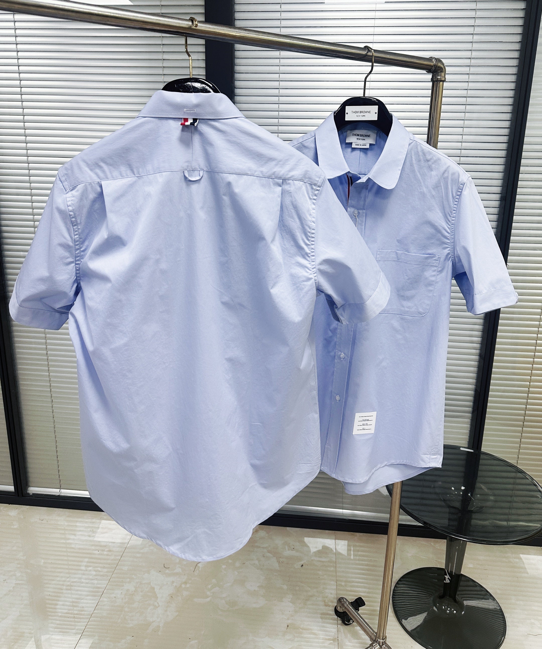 Blue and White Shirt - FashionHype.xyz