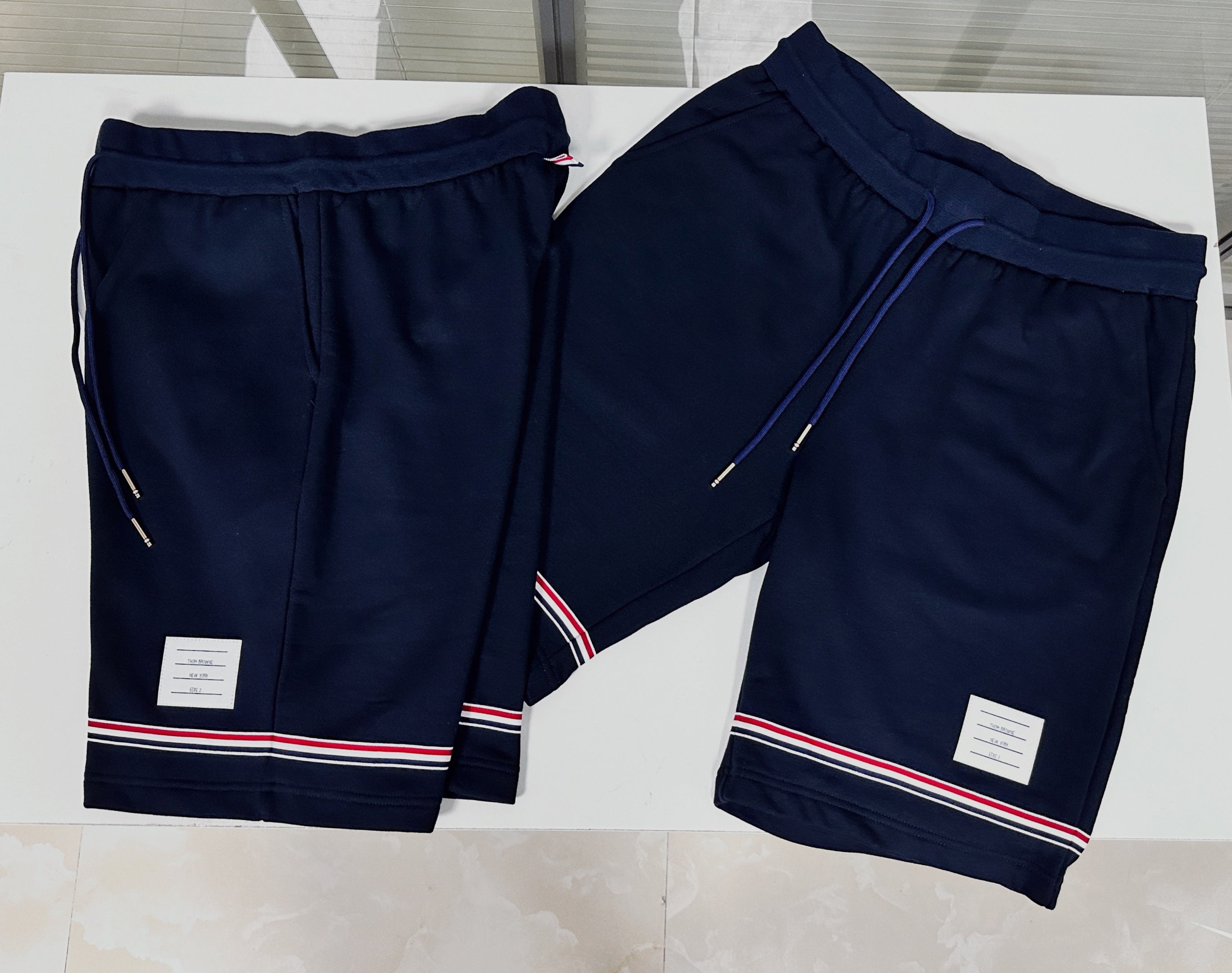 Dark Blue and Grey Short - FashionHype.xyz