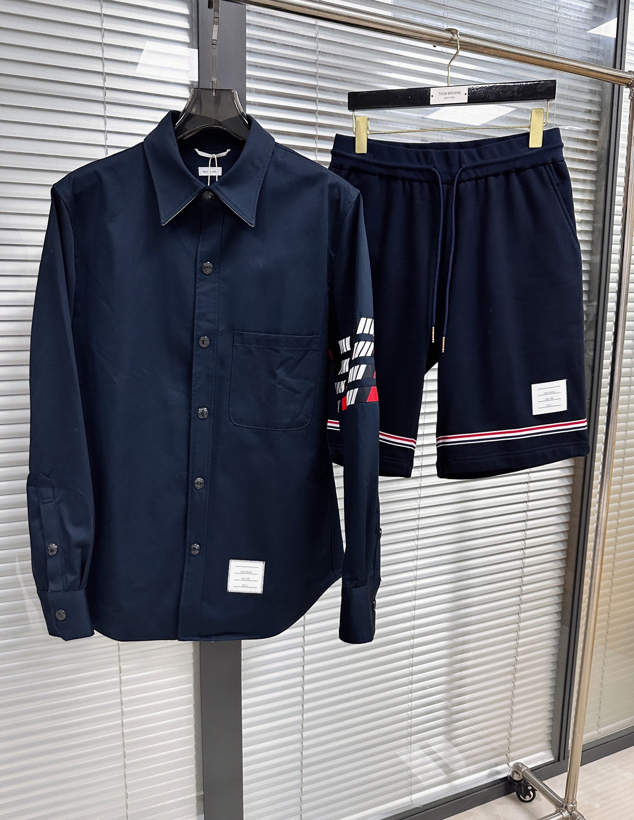 Dark Blue and Grey Short - FashionHype.xyz