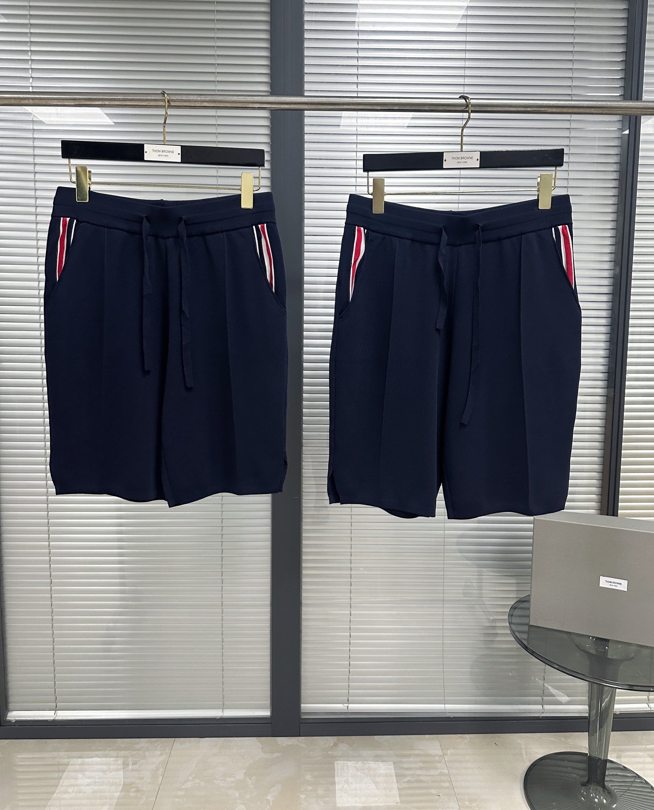 White and Dark Blue Short - FashionHype.xyz