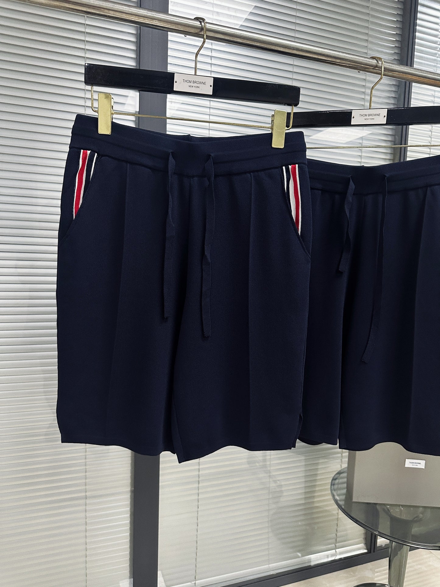 White and Dark Blue Short - FashionHype.xyz