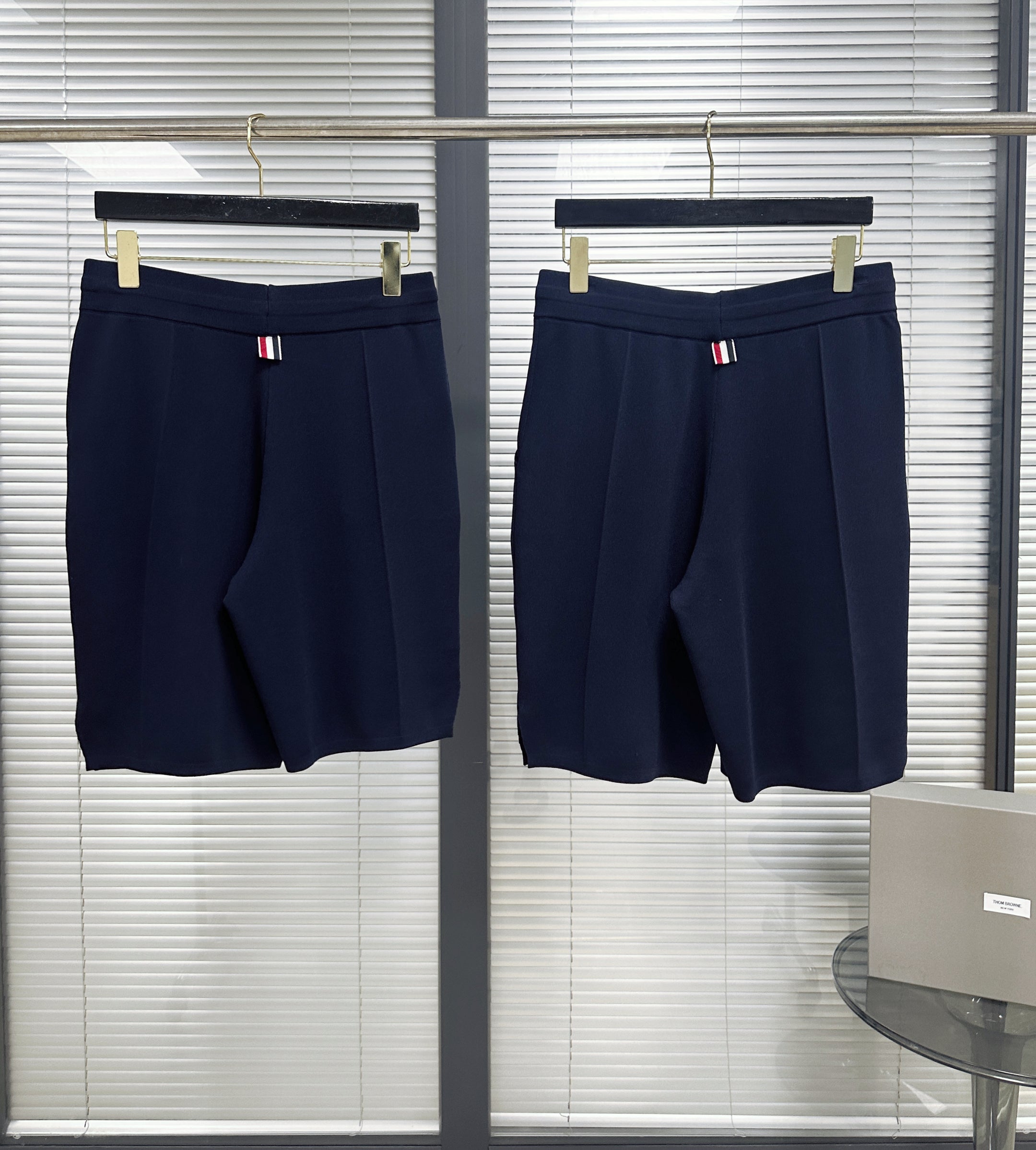 White and Dark Blue Short - FashionHype.xyz