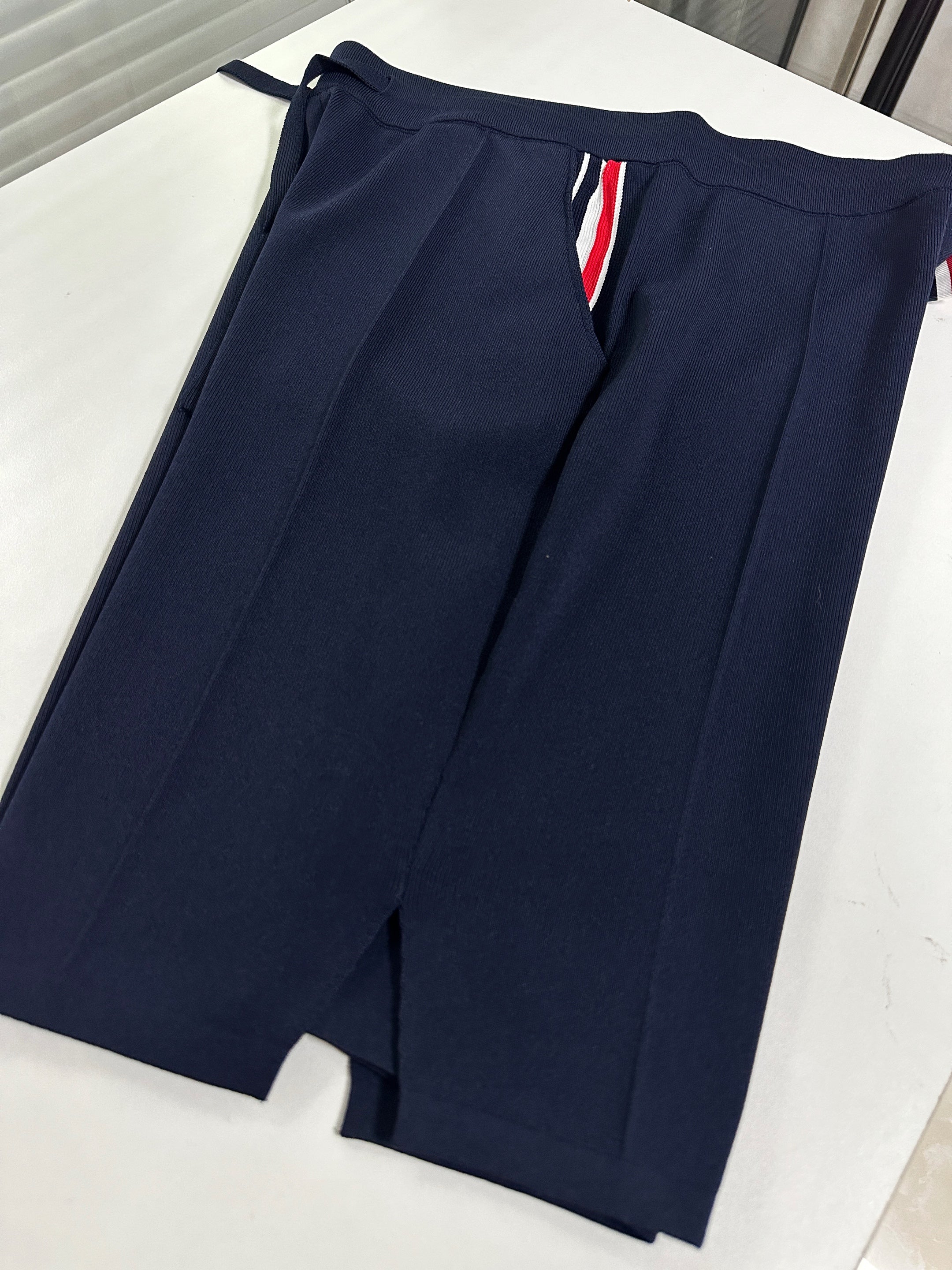 White and Dark Blue Short - FashionHype.xyz