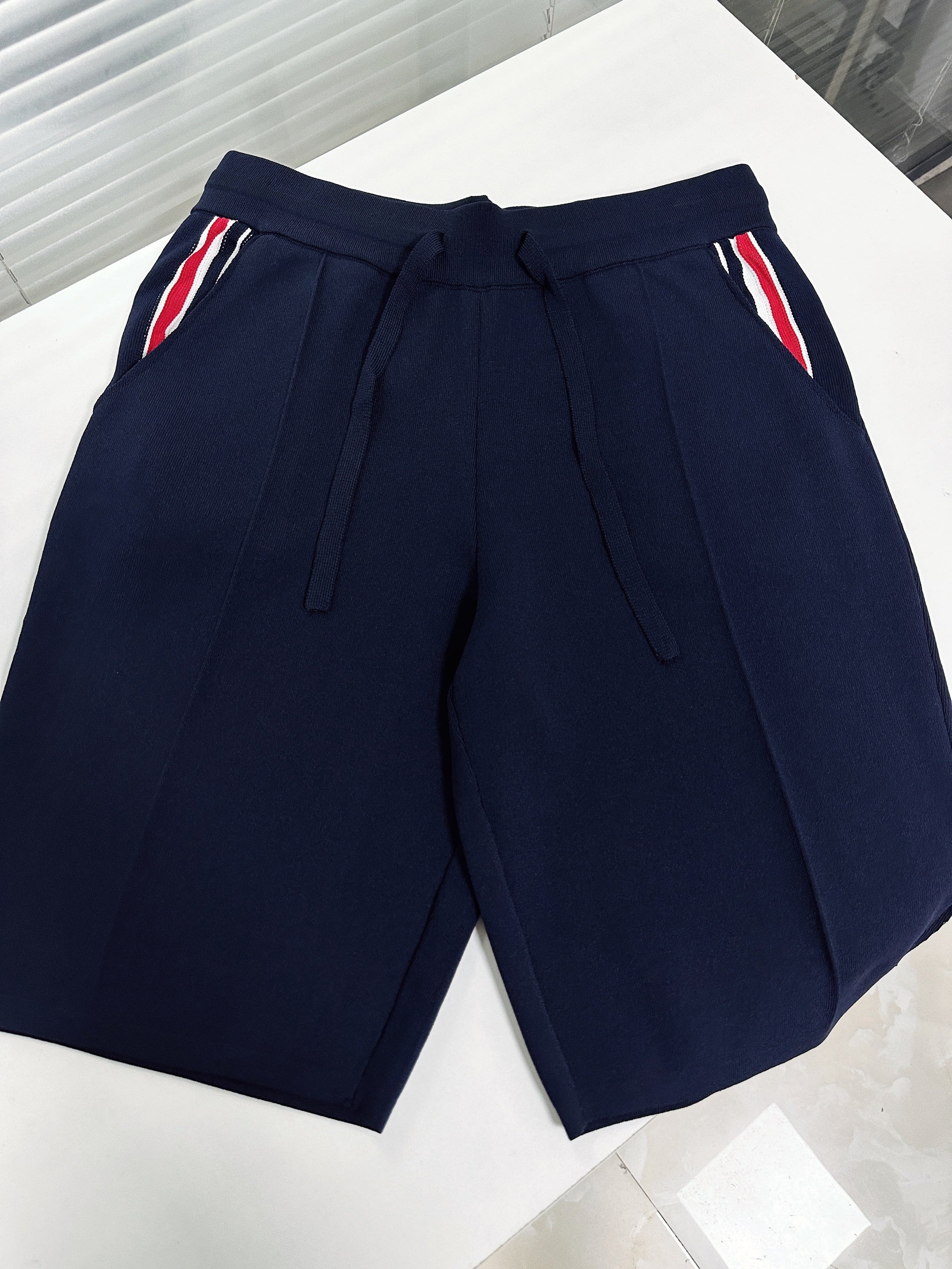 White and Dark Blue Short - FashionHype.xyz