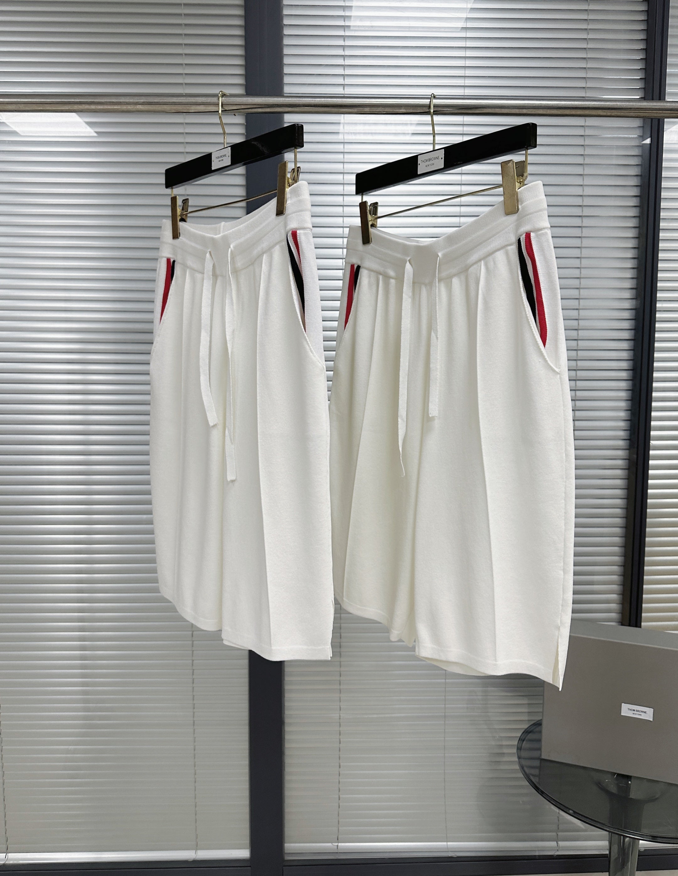 White and Dark Blue Short - FashionHype.xyz