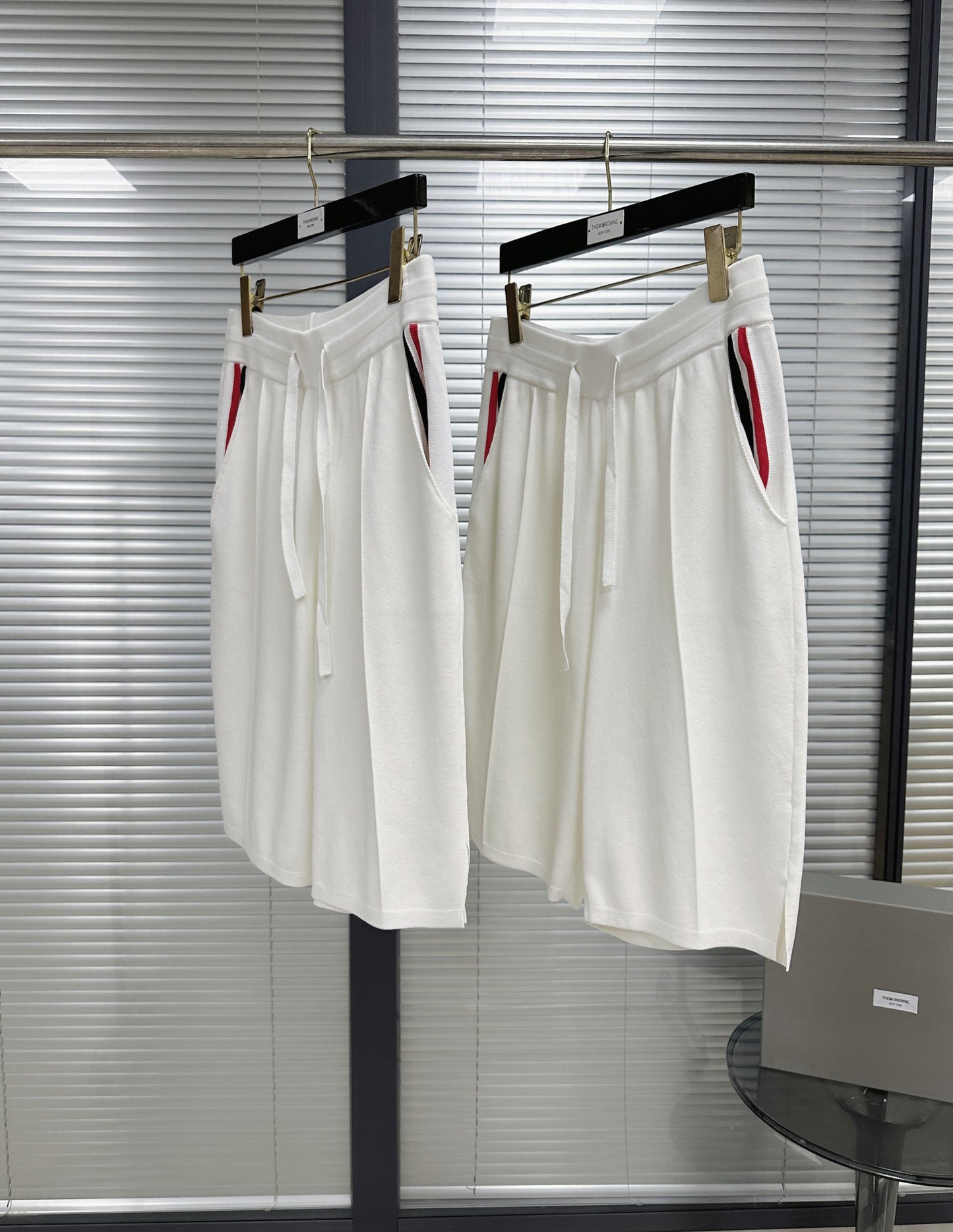 White and Dark Blue Short - FashionHype.xyz