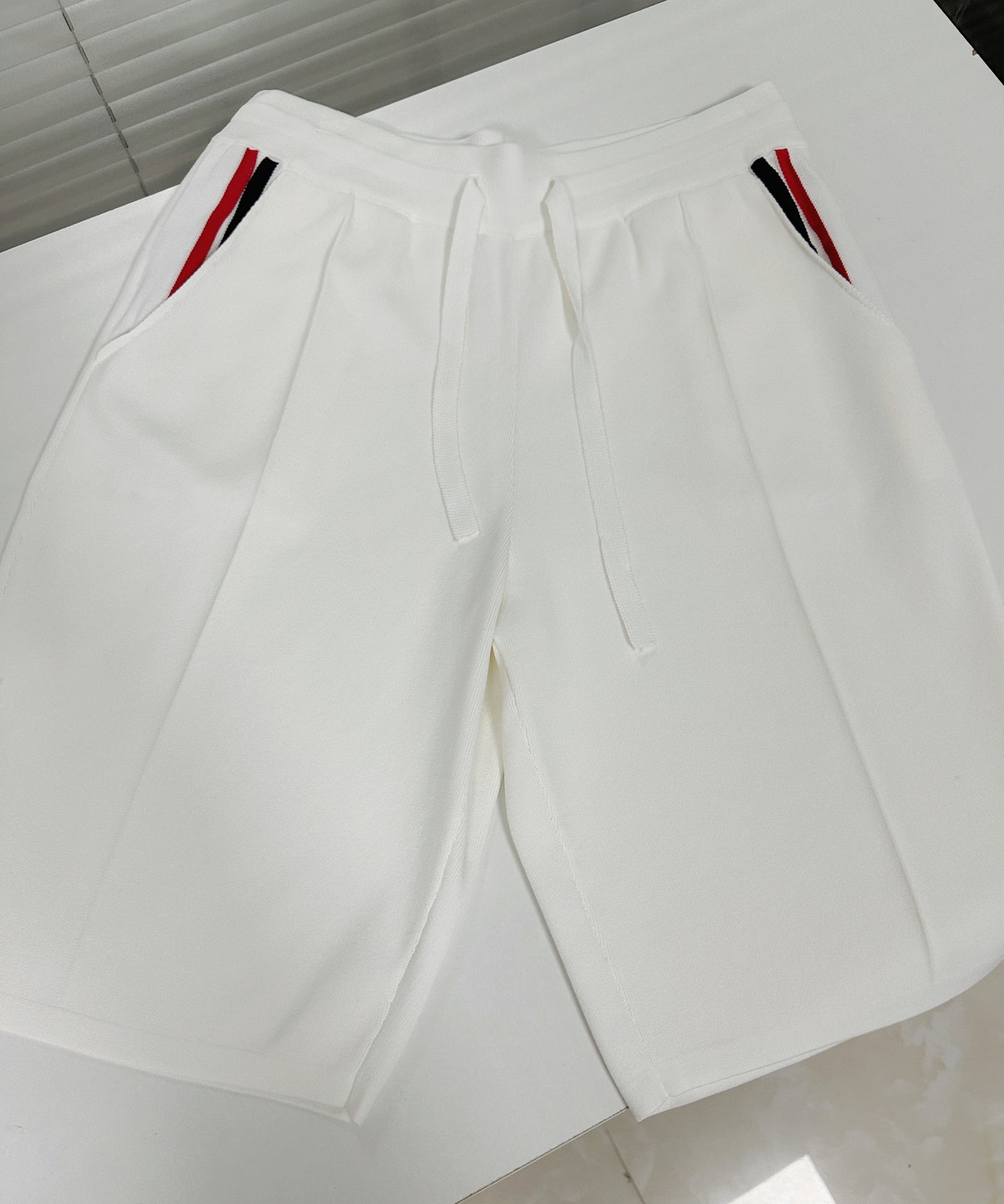 White and Dark Blue Short - FashionHype.xyz
