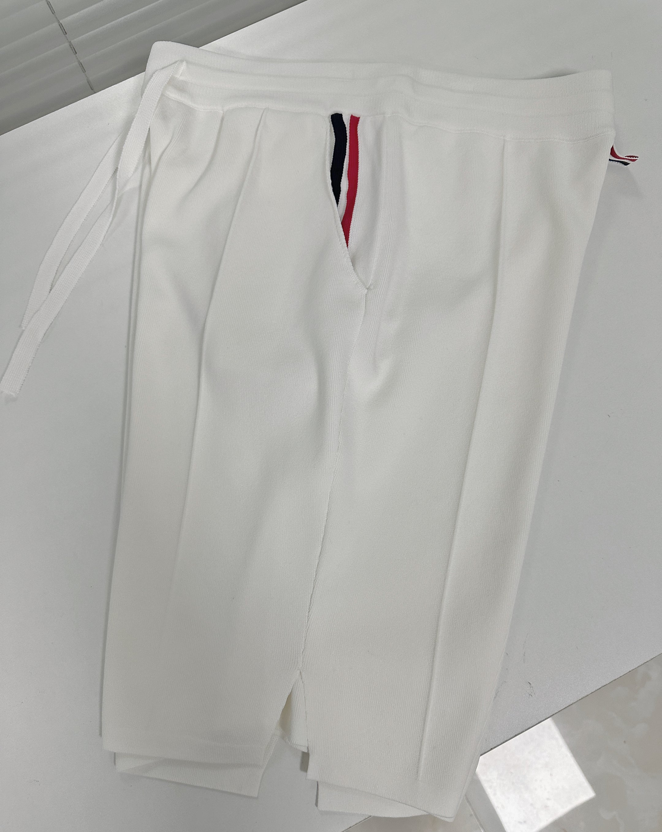 White and Dark Blue Short - FashionHype.xyz
