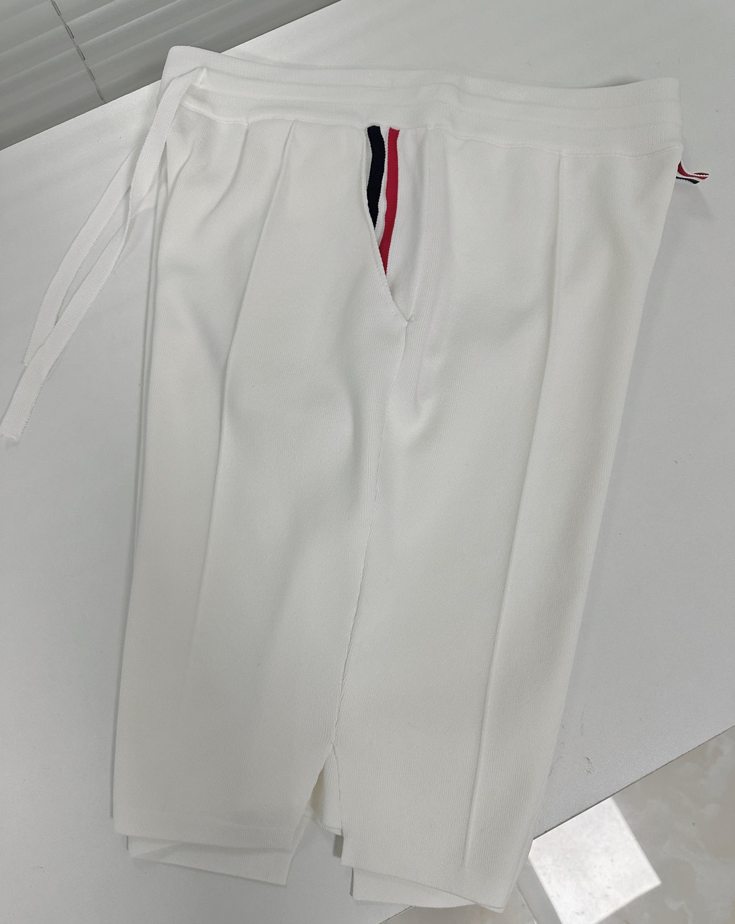 White and Dark Blue Short - FashionHype.xyz