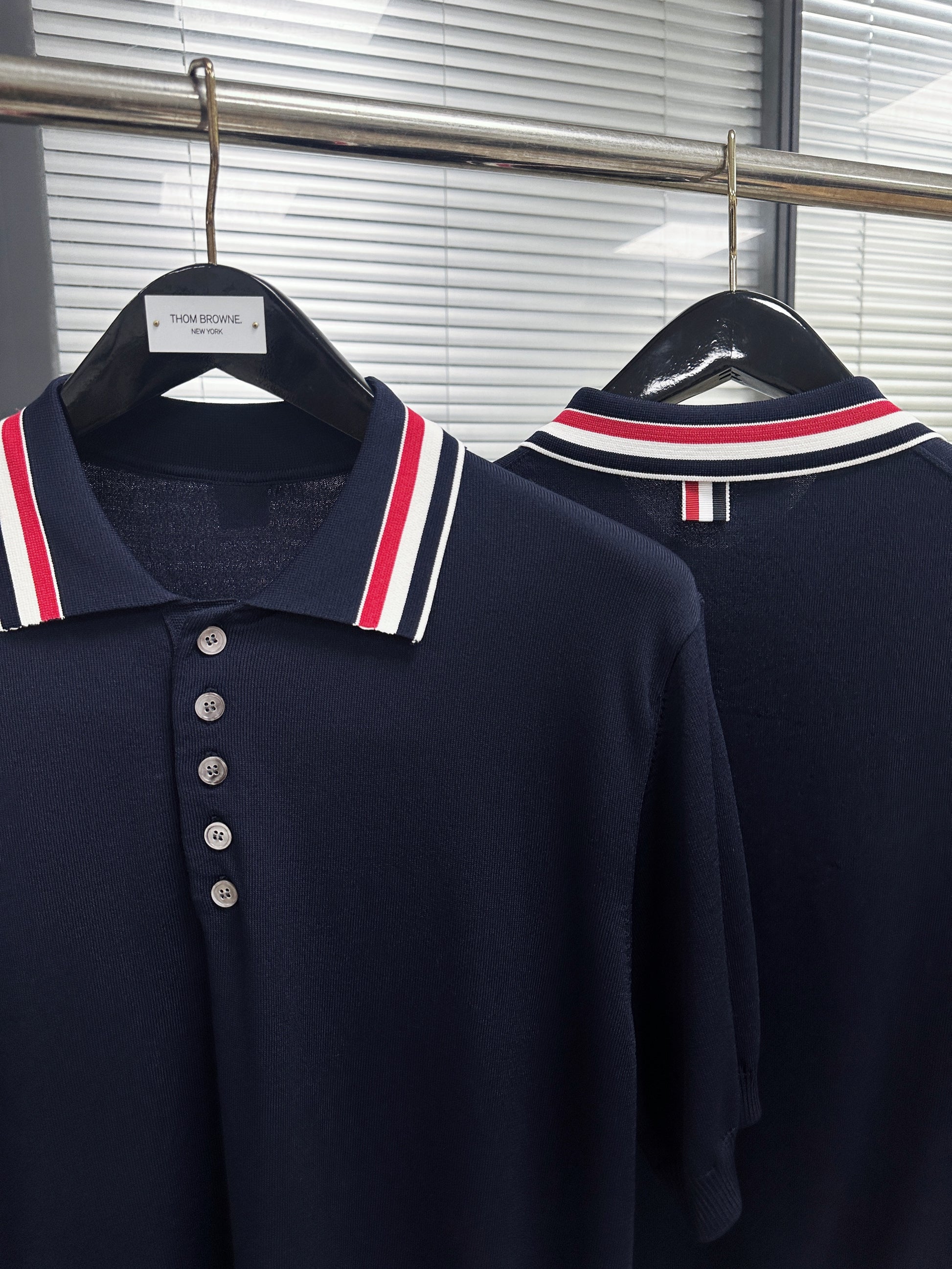 White and Dark Blue T-Shirt - FashionHype.xyz