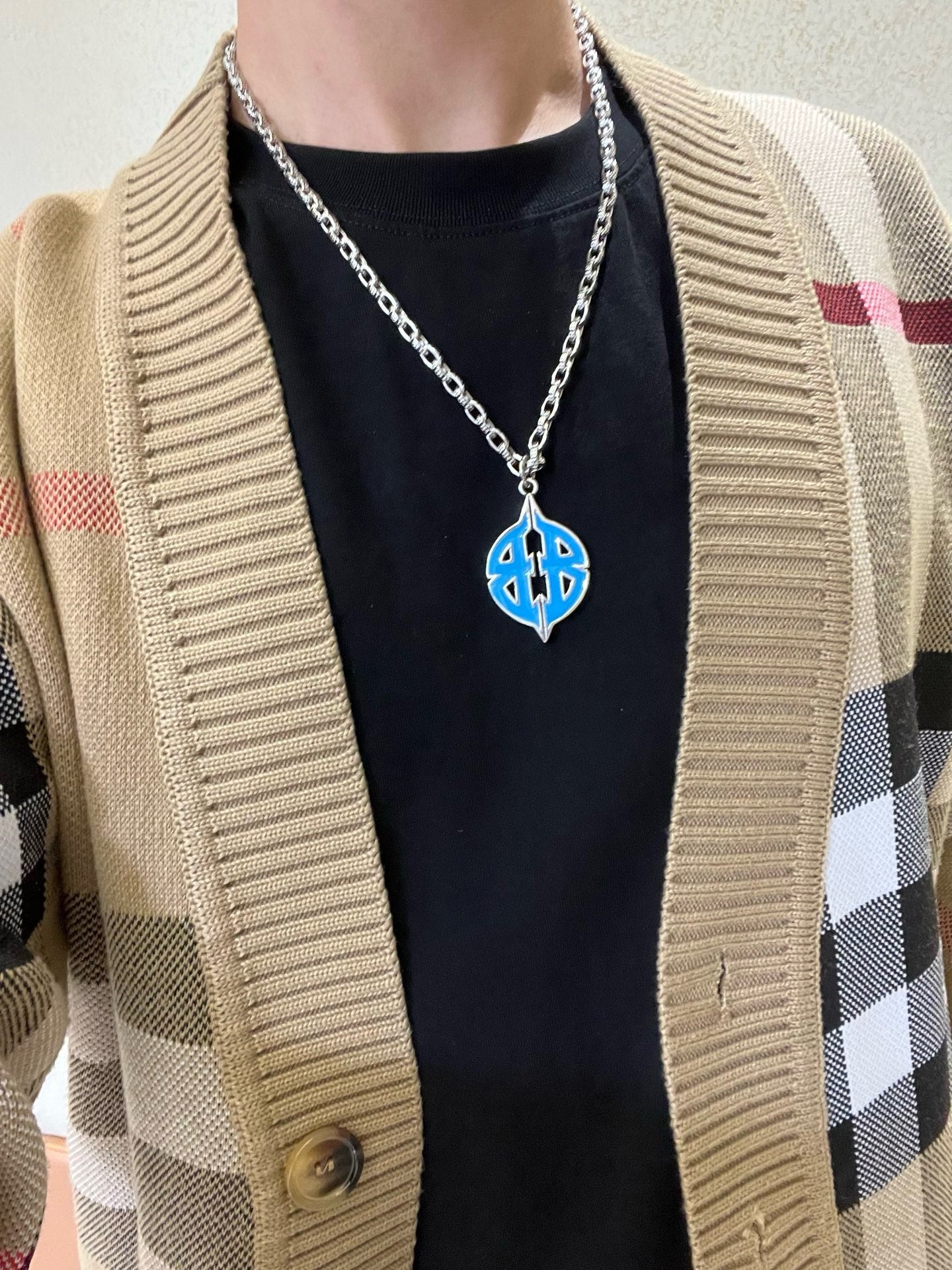 Silver Blue Necklace - FashionHype.xyz