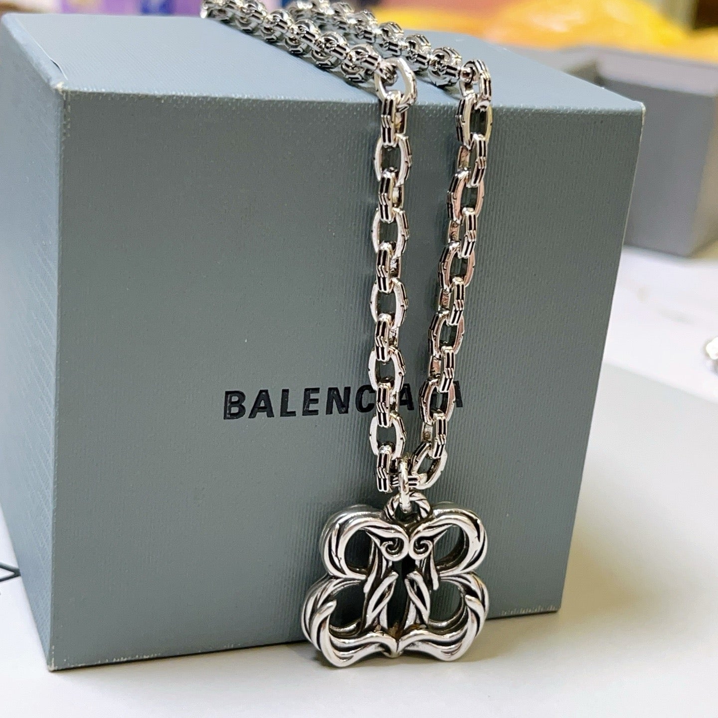 Silver Black Necklace - FashionHype.xyz