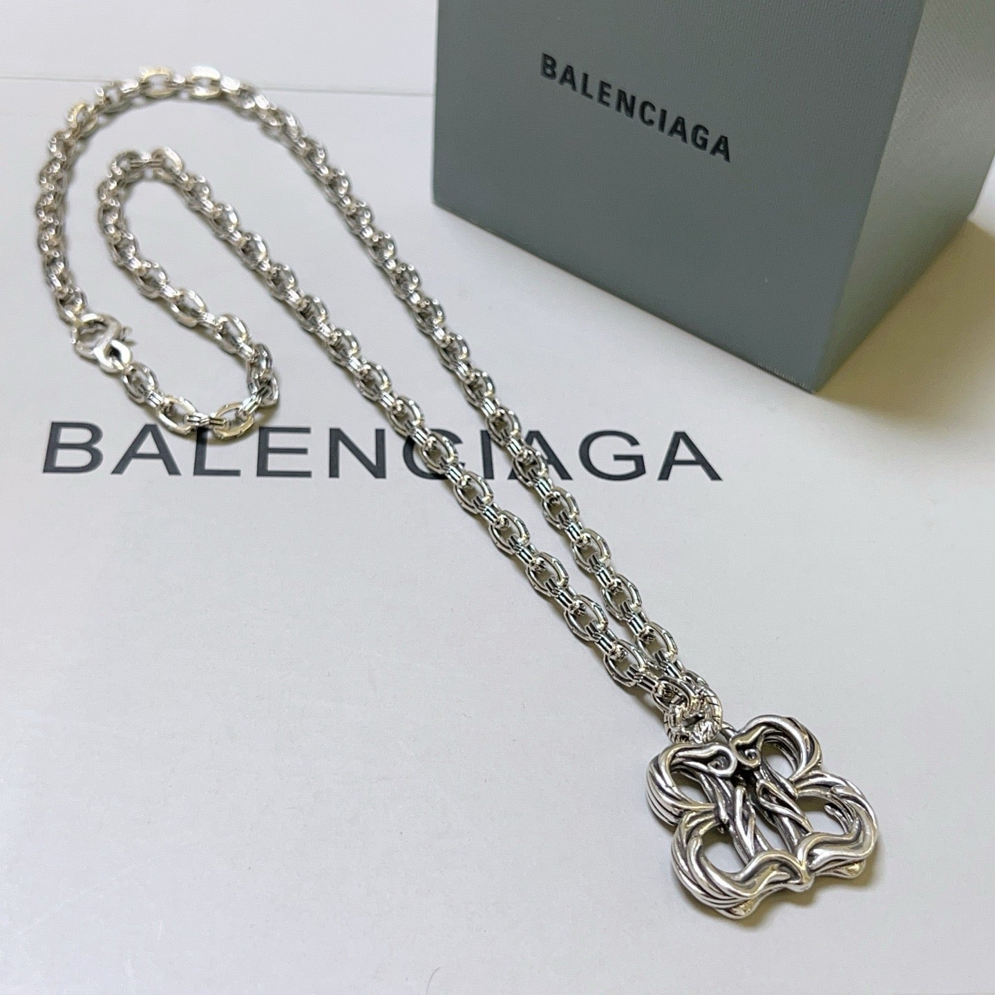 Silver Black Necklace - FashionHype.xyz