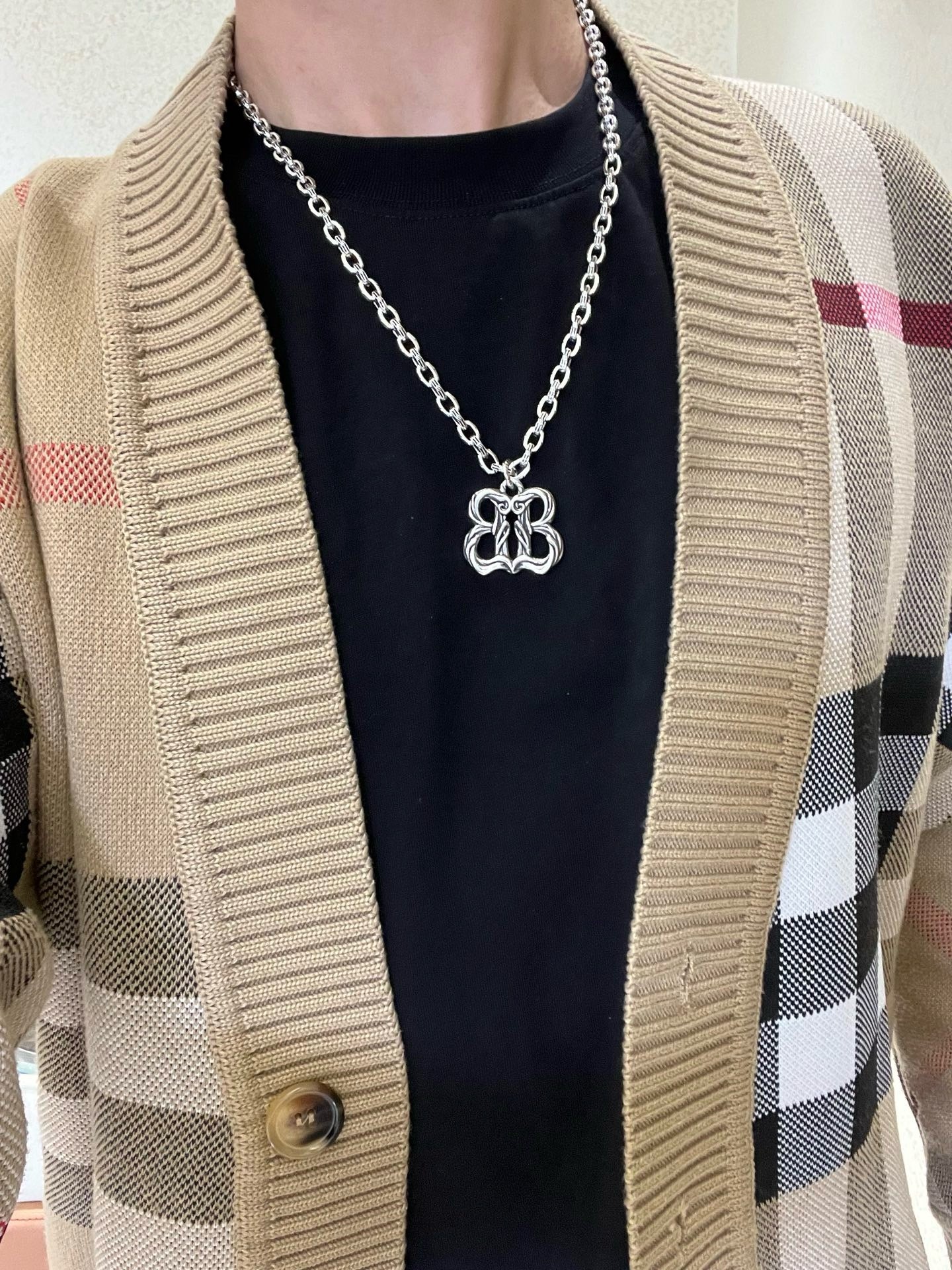 Silver Black Necklace - FashionHype.xyz