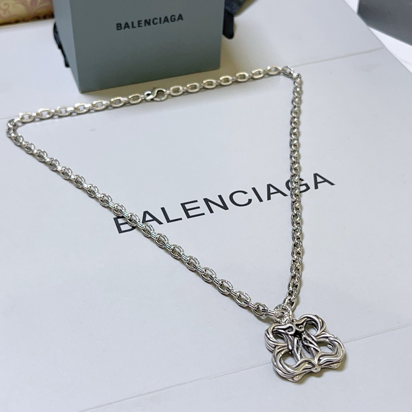 Silver Black Necklace - FashionHype.xyz