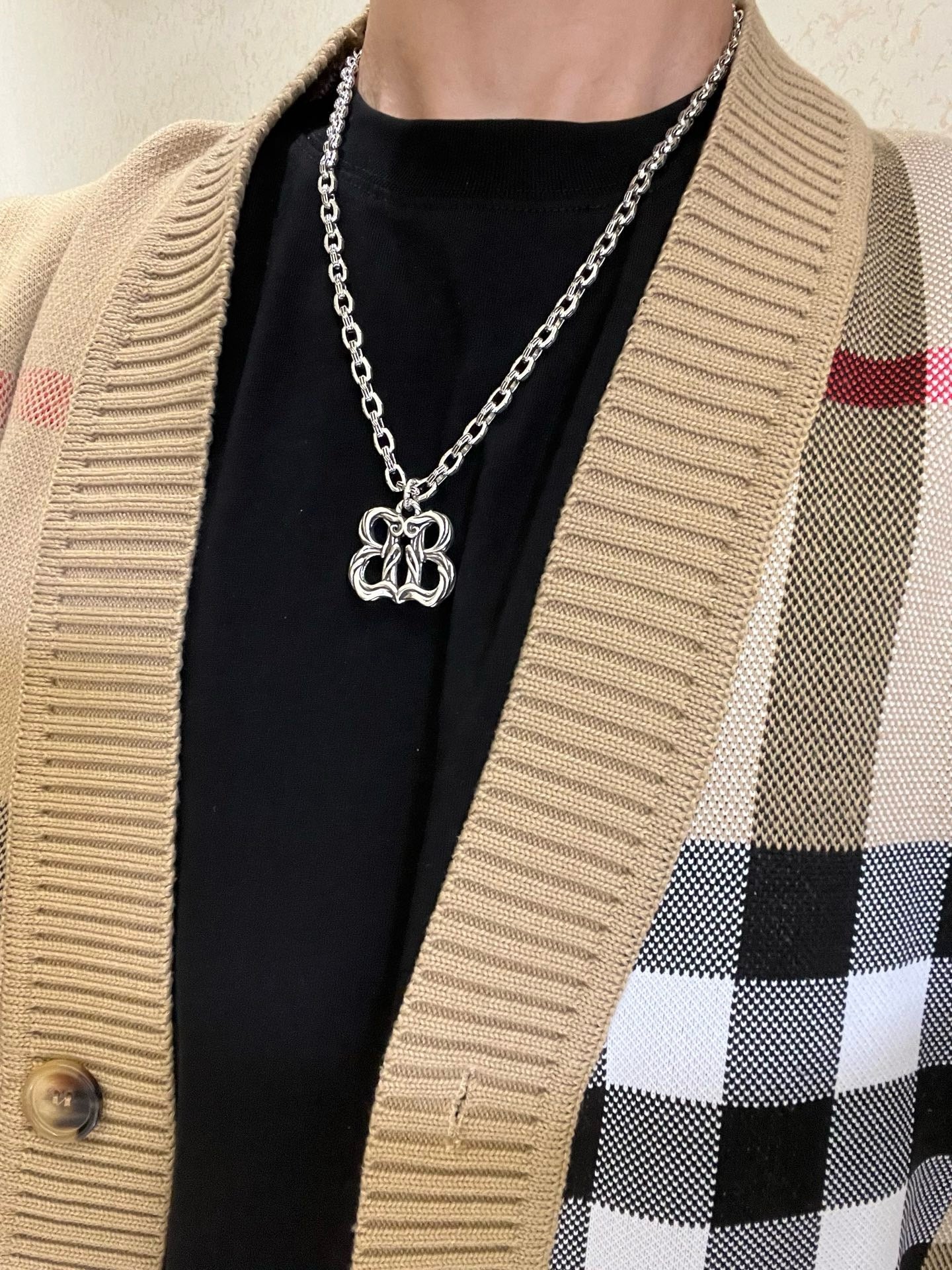 Silver Black Necklace - FashionHype.xyz