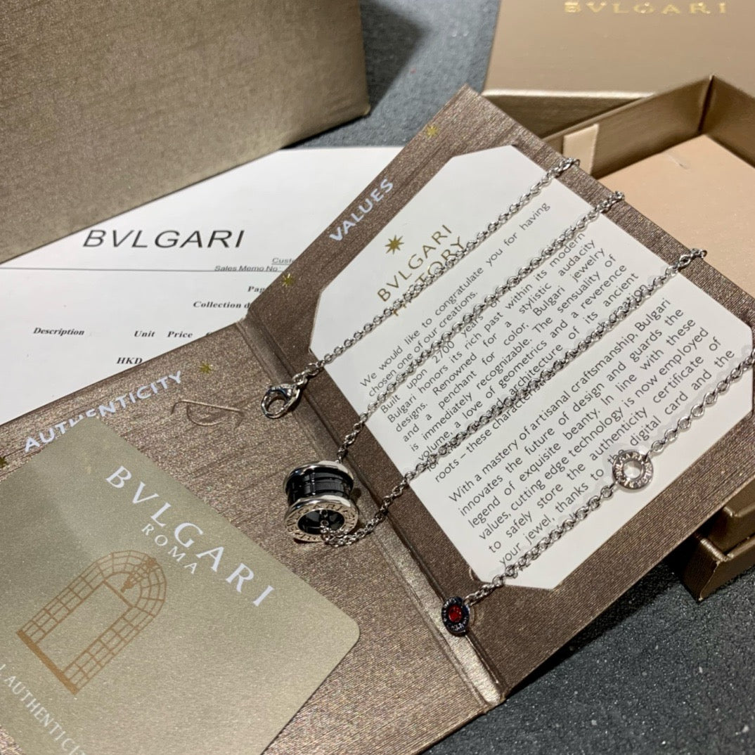 Silver Black Necklace - FashionHype.xyz