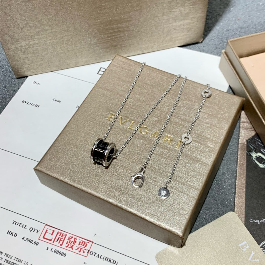 Silver Black Necklace - FashionHype.xyz