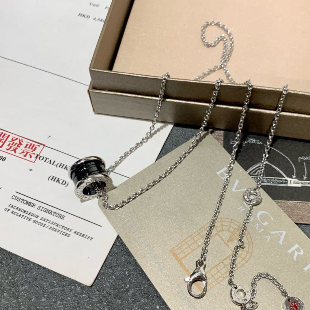 Silver Black Necklace - FashionHype.xyz
