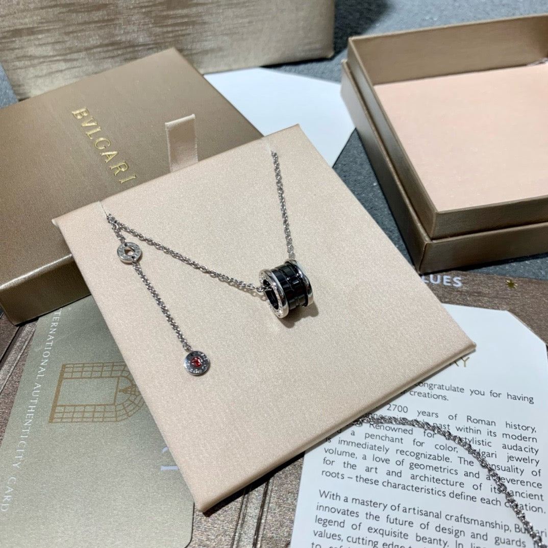 Silver Black Necklace - FashionHype.xyz