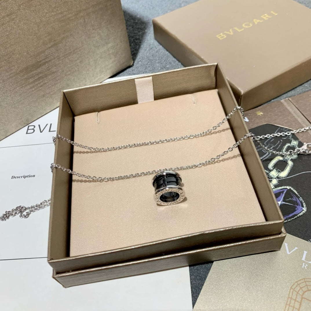 Silver Black Necklace - FashionHype.xyz