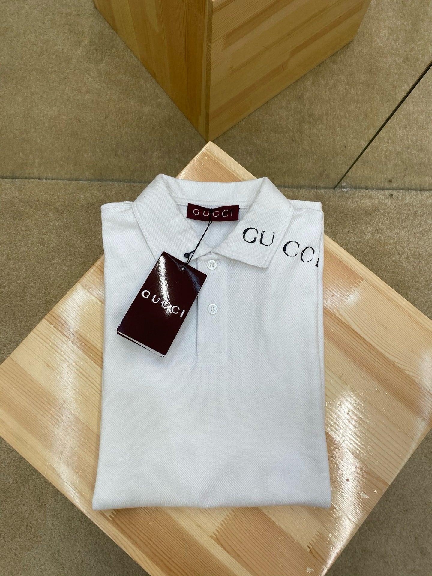 White and Reddish T-Shirt - FashionHype.xyz