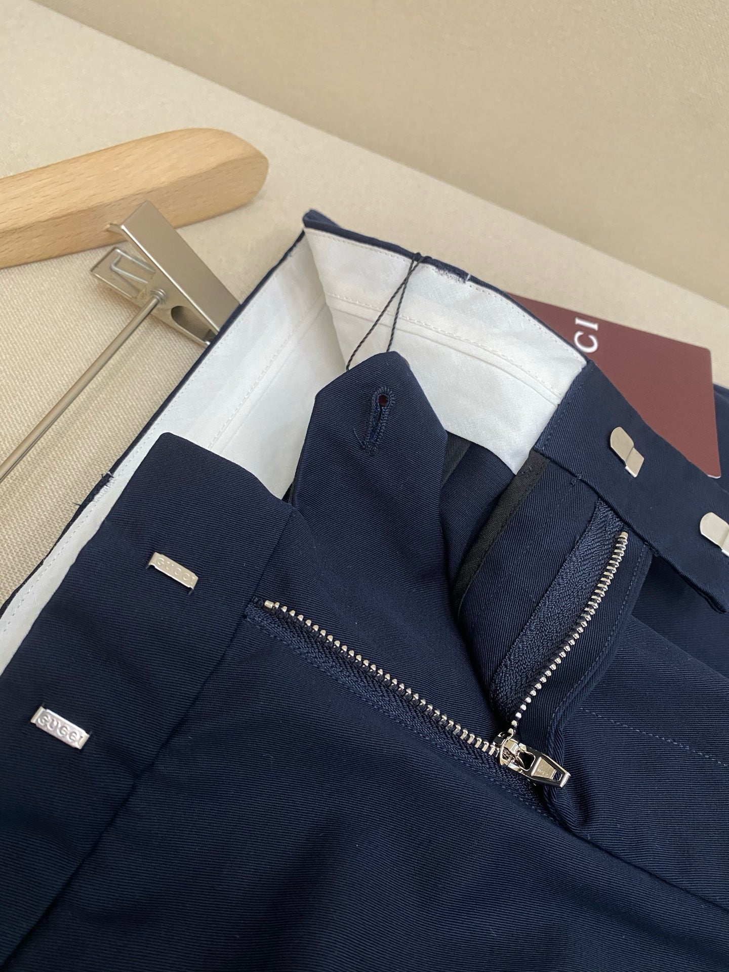 Dark Blue and Apricot Pant