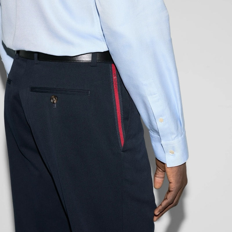 Dark Blue and Apricot Pant