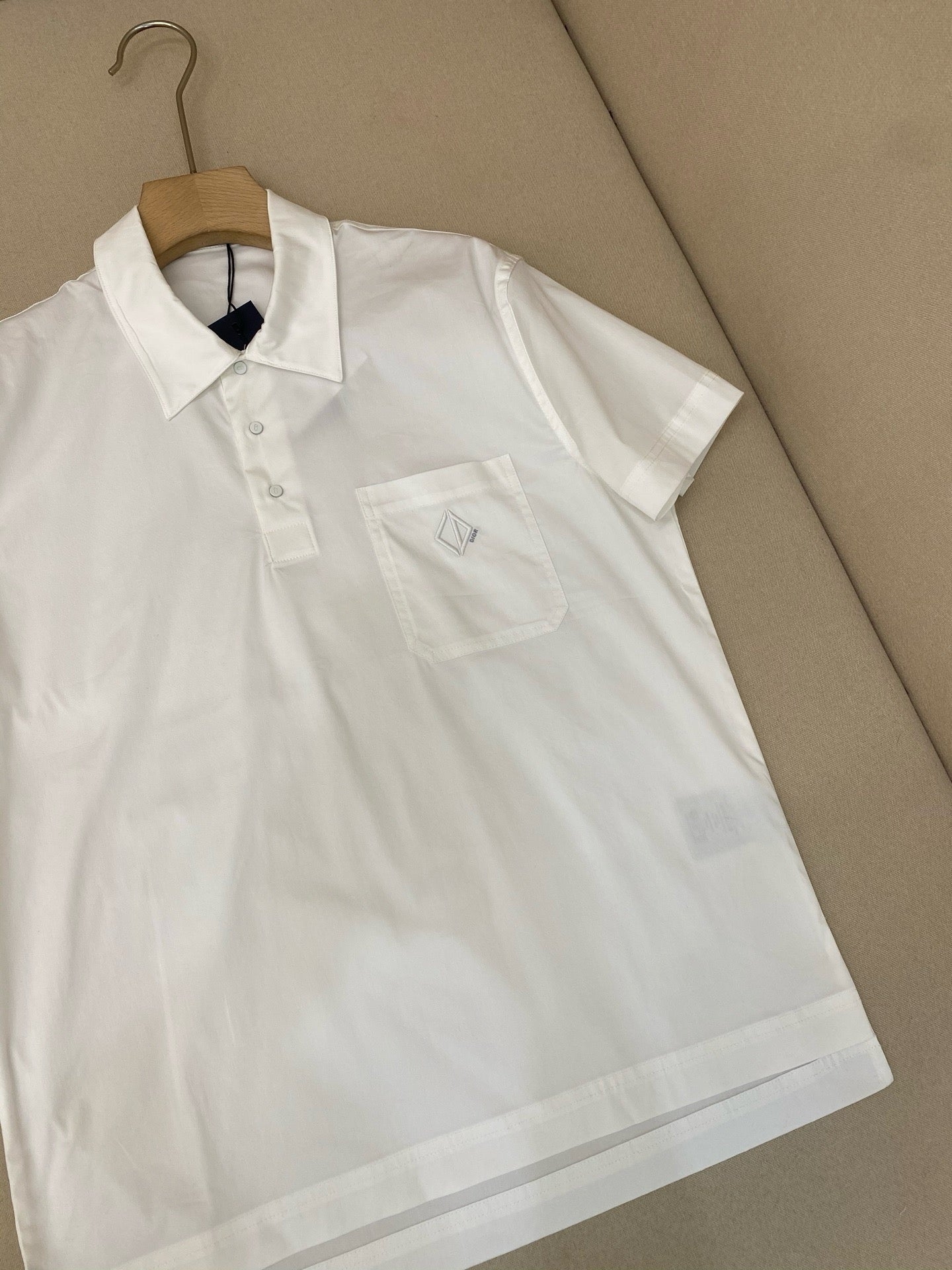 Dark Blue and White Polo