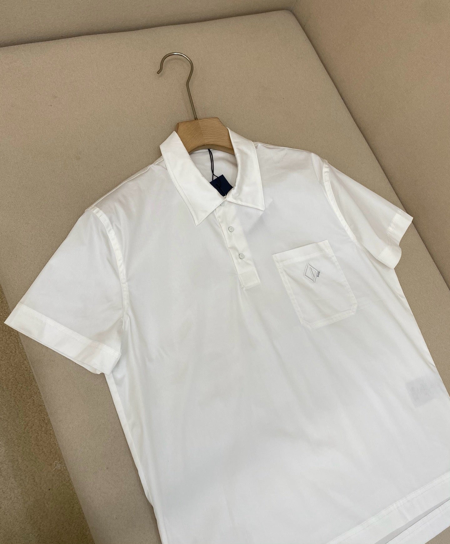 Dark Blue and White Polo